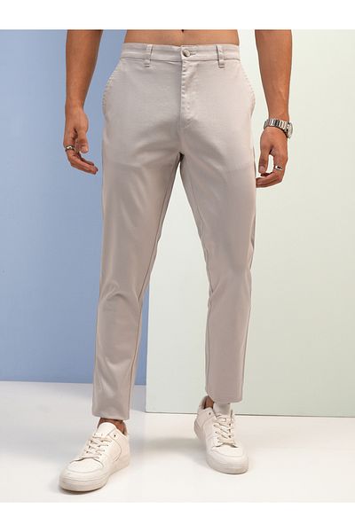 Highlander By Styli Mid Rise Regular Fit Chino Trousers