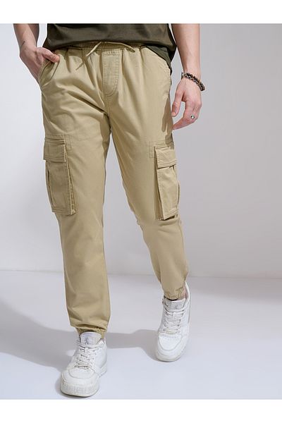 Highlander By Styli Mid Rise Slim Fit Joggers Trousers