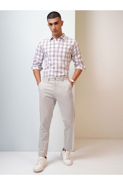 Highlander By Styli Mid Rise Regular Fit Chino Trousers