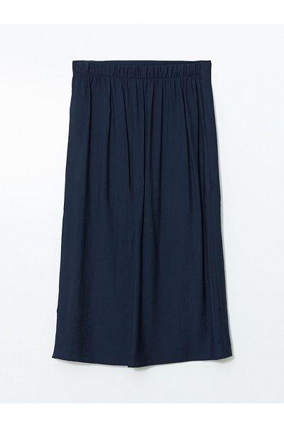 LC Waikiki LCWAIKIKI Klassischer marineblauer Damenrock mit elastischem Bund