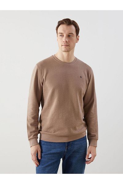 LC Waikiki LCWAIKIKI Classic Crew Neck Long Sleeve Printed Men's Sweatshirt