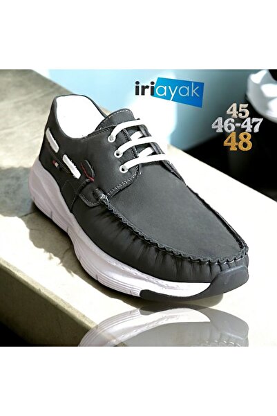 İriayak 45-46-47-48 Numbers Also Large Size Men's Genuine Leather Shoes