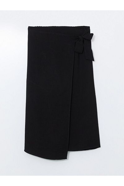 LC Waikiki Lcwaikiki Classic Black Elastic Waist Women's Skirt
