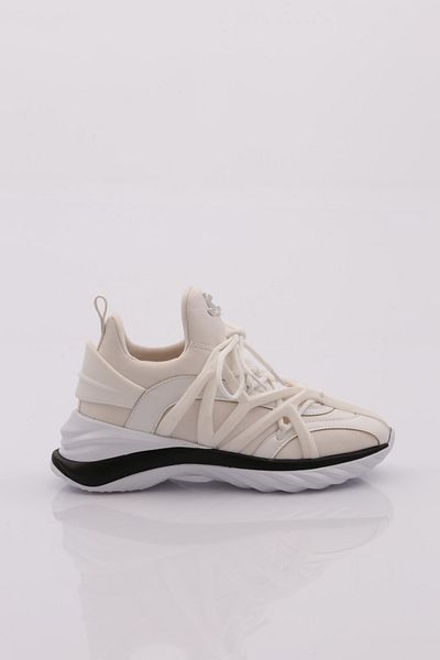 DGN Tenis alb pentru femei - cu șireturi, 1553363