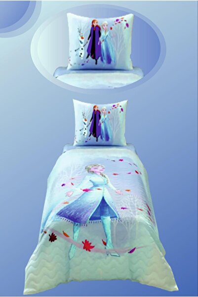 Taç Σετ ύπνου μονό καπιτονέ με πλήρη άδεια Frozen + πάπλωμα + μαξιλάρι