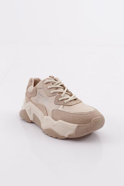 DGN 65131-22y Pantofi de damă cu talpă groasă, cu detaliu de sim