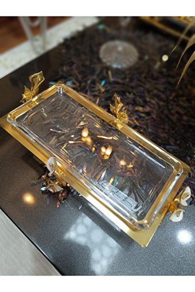 DEKOR ZÜCCACİYE HOME metal ayak cam sunum gala