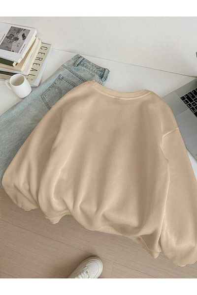 SEDA IŞIKLAR Φούτερ με στάμπα Oversize Cat