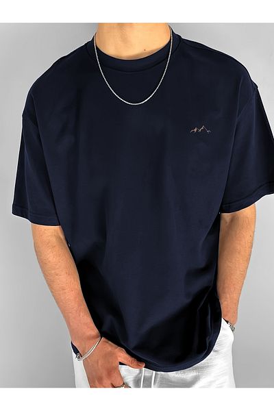 uyguntarz Μπλουζάκι Unisex Mountain Printed Oversize