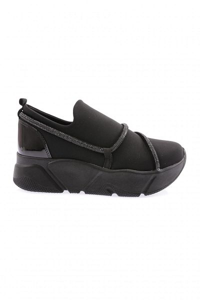 DGN M600-23y Women's Stretch Stone Rope Detailed Mega Thick Sole Sneakers Shoes