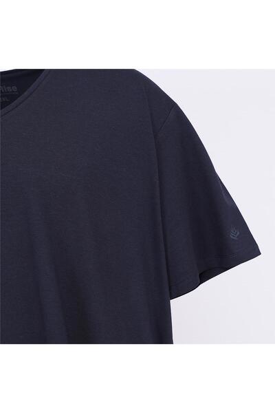 Dio Rise Férfi rövid ujjú póló - (3XL-5XL) - BSM-110 - sötétkék