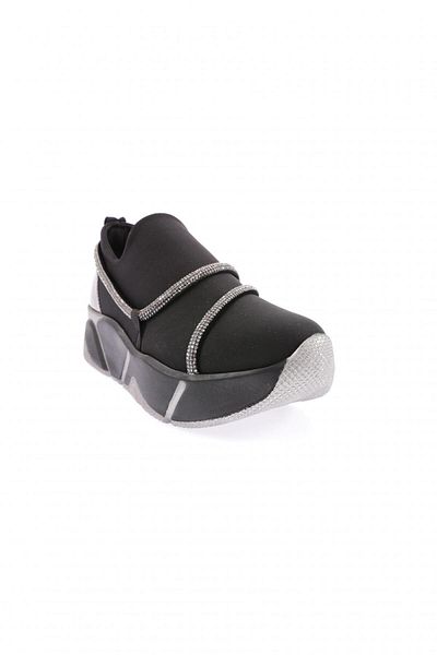 DGN M600-23y Women's Stretch Stone Rope Detailed Mega Thick Sole Sneakers Shoes