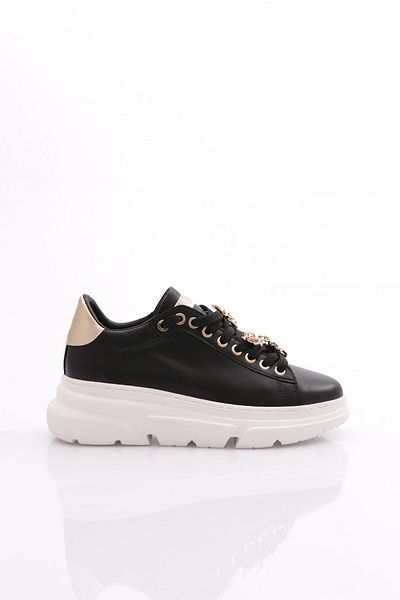 DGN Pantofi pantofi de damă cu talpă groasă cu cataramă alb-negru 15299633118
