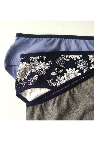 Penti Σετ Σλιπ Βαμβακερό Blue Daisy 3 τεμαχίων