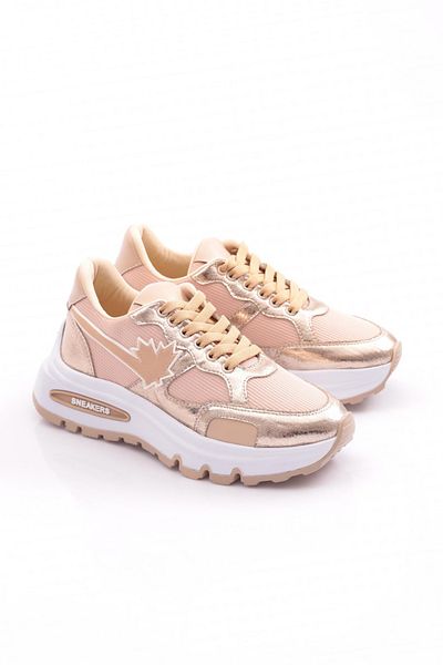 DGN 073 Pantofi sport pentru femei cu model de frunze cu talpă groasă