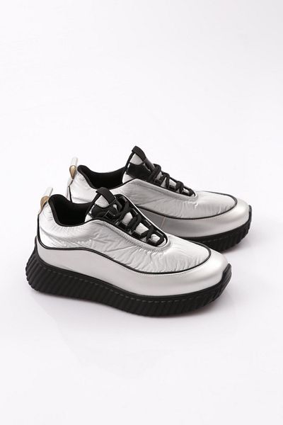 DGN M077 Pantofi sport cu dungi și șireturi pentru femei