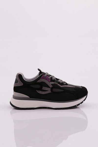 DGN Pantofi de damă cu șireturi Negru Multi 662163529
