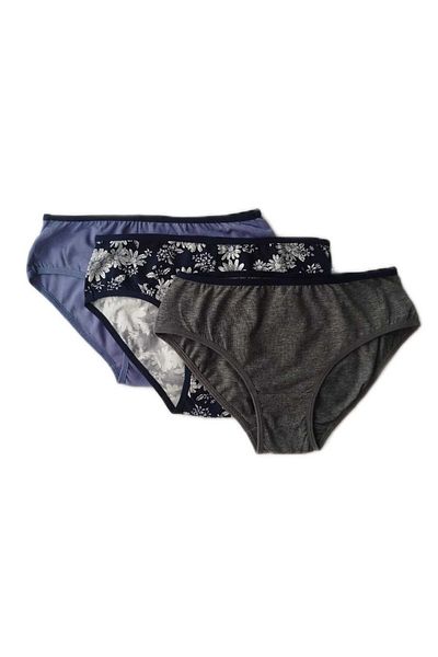 Penti Σετ Σλιπ Βαμβακερό Blue Daisy 3 τεμαχίων