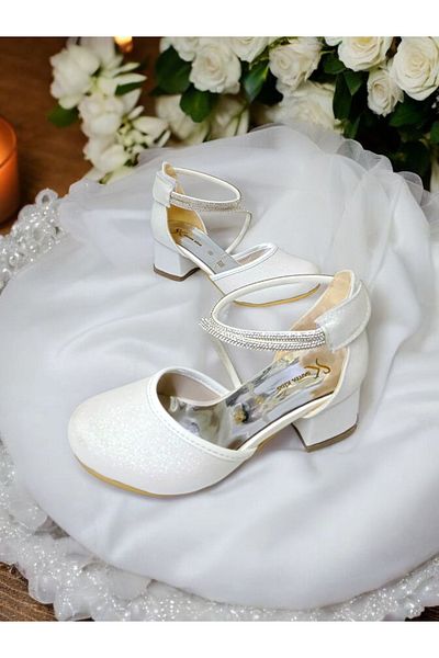 PATİK BEBE Girl's Color Little Heels Stone Adhesive Cirtli Evening Shoes