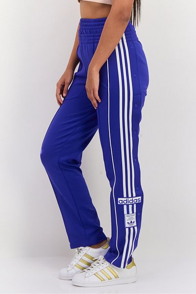 adidas Women Loose Fit Stripe Outdoors Sweatpants, Blue