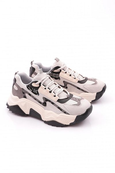 DGN 65135 Pantofi sport pentru femei Ice Black - Talpă groasă
