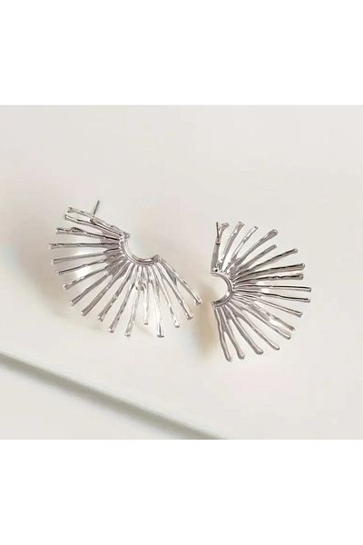MEECY Silver Big Women Earrings