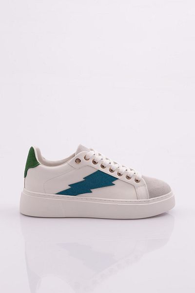 DGN 1002 Tenis de damă alb albastru