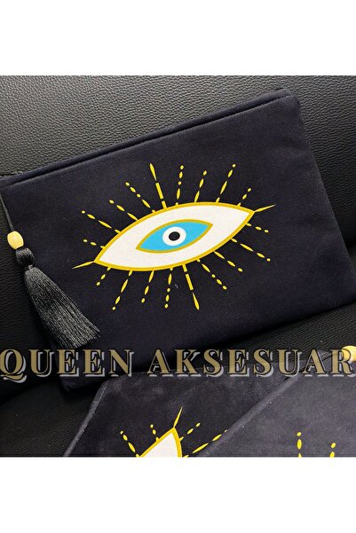 QUEEN AKSESUAR Дизайн автентичний з візерунком «око», з бахромою, на блискавц...