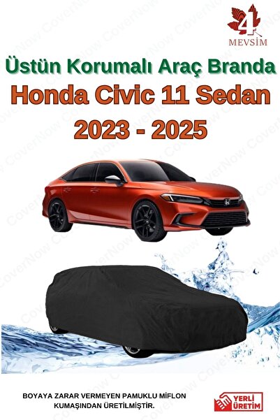 AutoEN Honda Civic Sedan Oto Brandası Araba Çadırı - Siyah (2023 2025)