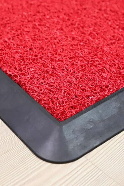 NEŞELİ HOME Zemira Dolce Havuzlu Paspas Kırmızı Kapı Önü Paspası 2780