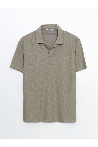 LC Waikiki Lcw Vision Green Polo Neck Men's Short Sleeve T-Shirt