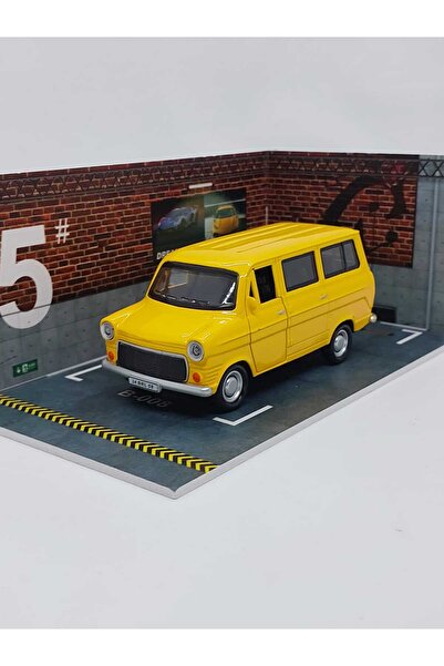 MODEL HEDİYELİK Nostalji Ford Minibüs metal araba sesli ve ışıklı Sarı