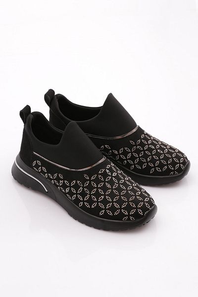 DGN Black Suede Sneaker with Iron Stone - 51535105