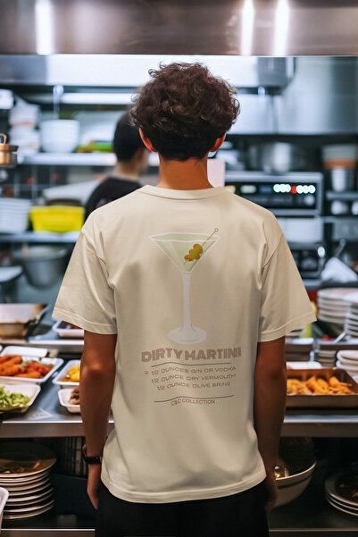 cc collection Ανδρικό/Γυναικείο T-Shirt Oversize Dirty Martini με λεπτομέρεια...