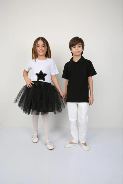 NOBLE STORE 23 Απριλίου ΚΟΡΙΤΣΙΑ T-SHIRT Tutu Φούστα Συνδυασμός Αγόρια Παιδικ...