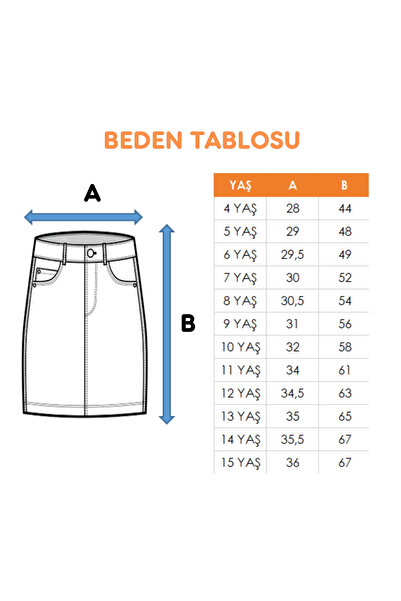 GİYİCEM TEKSTİL Kız Çocuk Çok Cepli Kot Şort 2861
