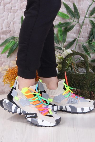 fort Gj Elanur Comfortable Thick Sole Special Design Sneaker Women's Sports Shoes