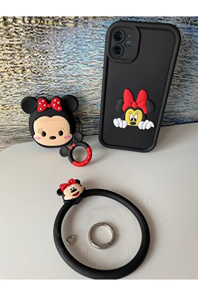 Tasarım Iphone 11 Telefon Kılıfı _3. Nesil Kulaklık Kılıfı_Telefon Bilek Askı...