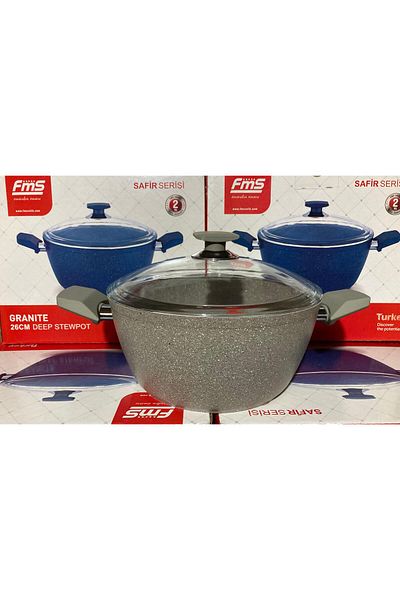 FMS Sapphire Granite Deep Pot 24 cm Beige