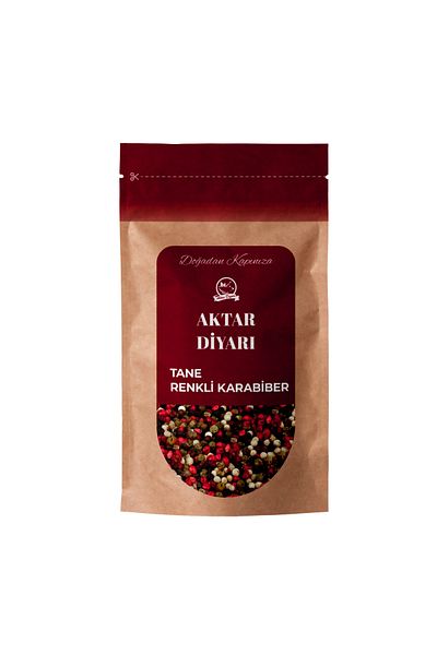 Aktar Diyarı Colored Black Pepper Mix Grain - 500 Gr