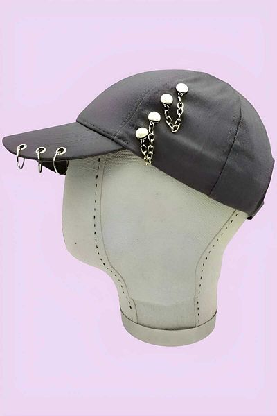 Trenderrs Καπέλο με ρυθμιζόμενο Unisex K Pop Design Piercing Cap