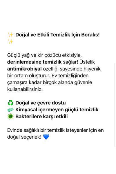 ARI Lucida Clean Saf Boraks 1000 Gr. Doğal Temizlik, Leke Sökücü, Çamaşır Güçlendirici