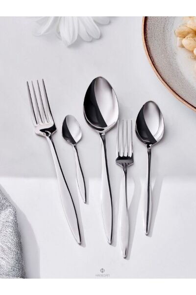 Damla 60 parça 12 kişilik 18/10 Çatal Kaşık Set