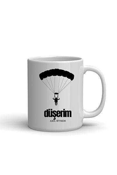 Düşerim Ama Bitmem Baskılı Kupa Bardak