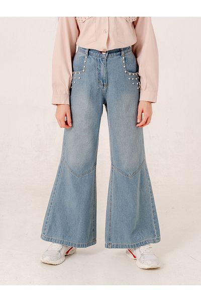 GİYİCEM TEKSTİL Pantaloni din denim pentru fete 2189