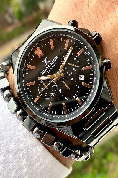 Daniel Klein Men's Wristwatch - New Season Stainless Steel Cord, 3ATM Waterproof + Bracelet Gift