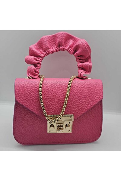 ALFA AKSESUAR 03 حقيبة أطفال باللون الوردي – جلد صناعي، حجم صغير، تصميم الأميرة