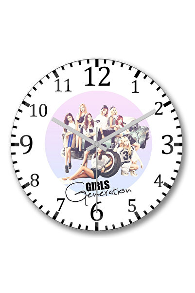 BASKI DÜNYASI Ceas de perete Girls' Generation Holiday Night din sticlă auten...
