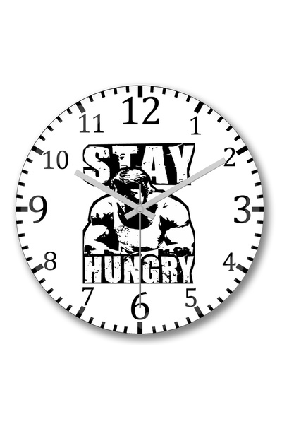 BASKI DÜNYASI ساعة حائط أرنولد ستاي هانجري من الزجاج الحقيقي المنحني