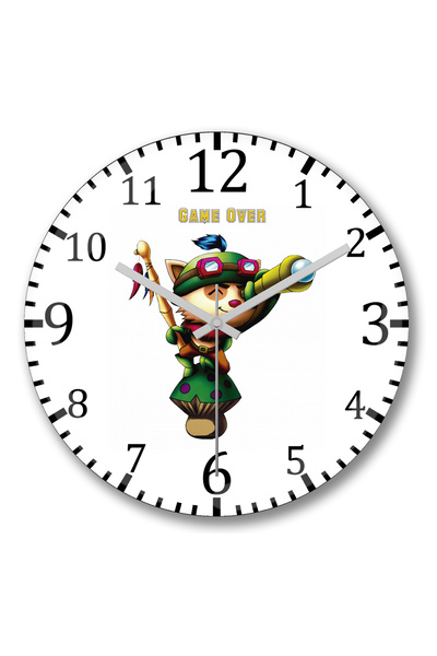 BASKI DÜNYASI ساعة حائط تيمو من الزجاج الحقيقي المنحني